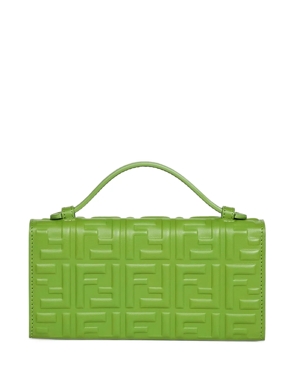  Fendi Portefeuille à Plaque Ff Baguette - Vert 