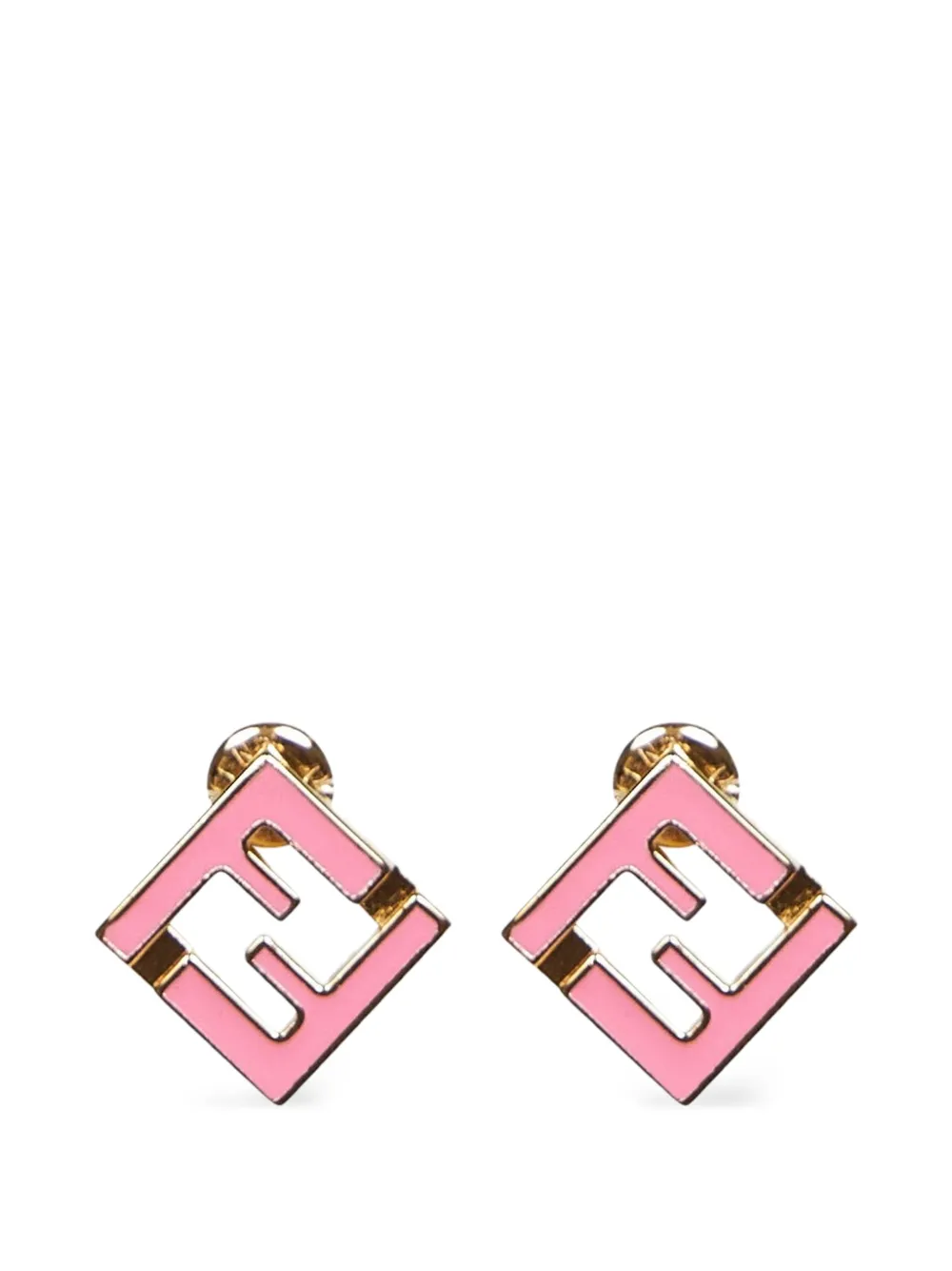 FENDI FF logo earrings - Oro