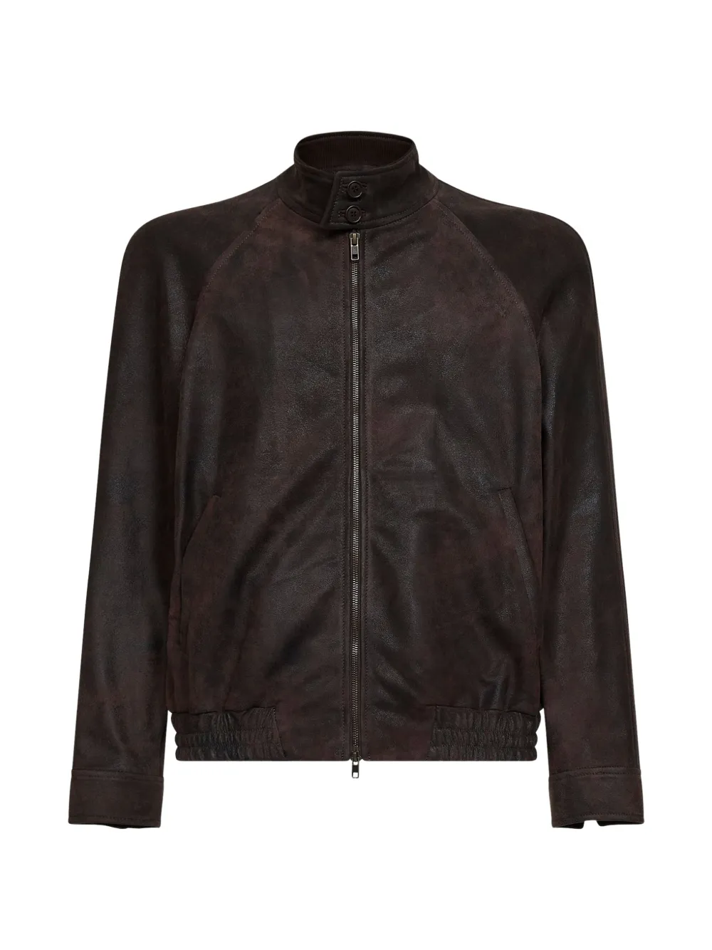 Salvatore Santoro buttoned-collar raglan jacket - Brown