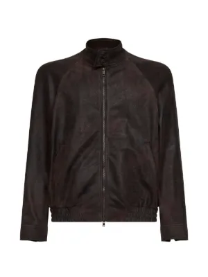 Salvatore Santoro zip-up Leather Jacket | Blue | FARFETCH