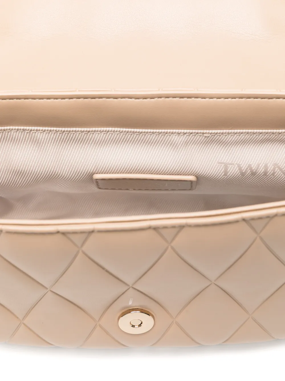 TWINSET Gewatteerde schoudertas Beige