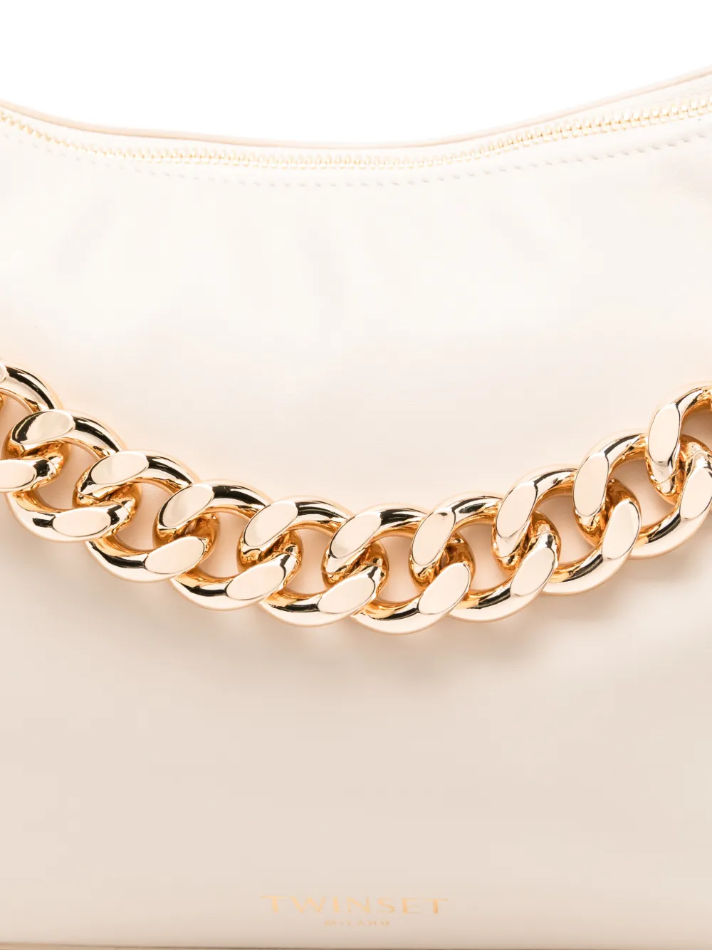 TWINSET Schoudertas met kettingdetail Beige