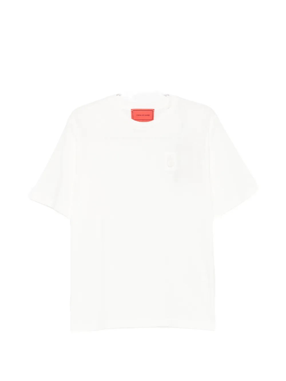 Vision Of Super chest-patch T-shirt - Bianco