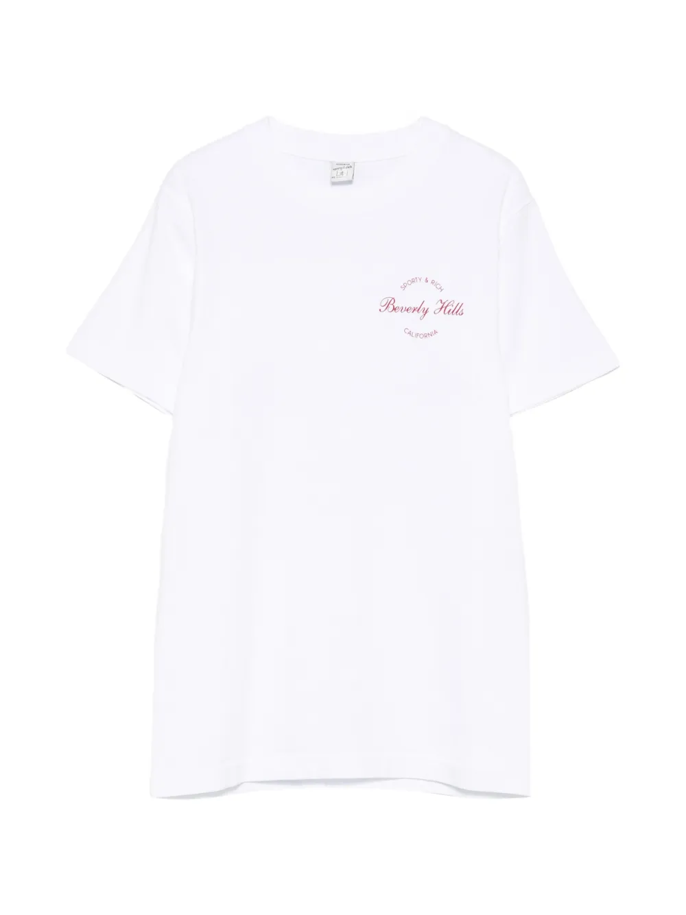 Sporty & Rich Beverly Script print T-shirt - Bianco