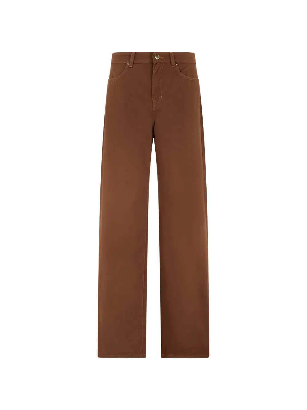 Max Mara Pantaloni con bottoni - Marrone