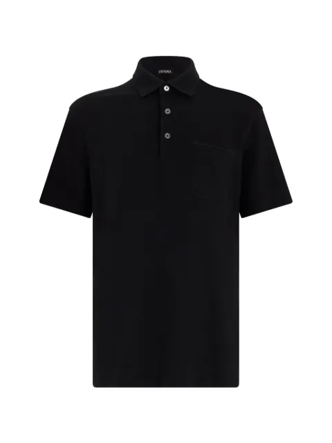 Zegna pocket polo shirt