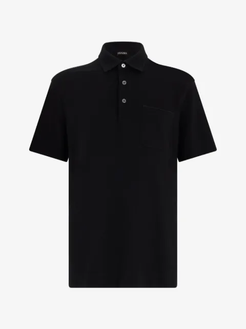 Zegna pocket polo shirt