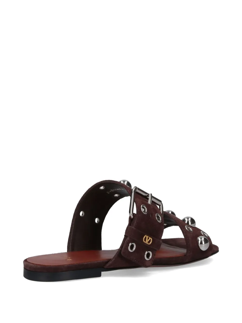 Valentino Garavani Nellcôte sandalen met studs en gesp Bruin