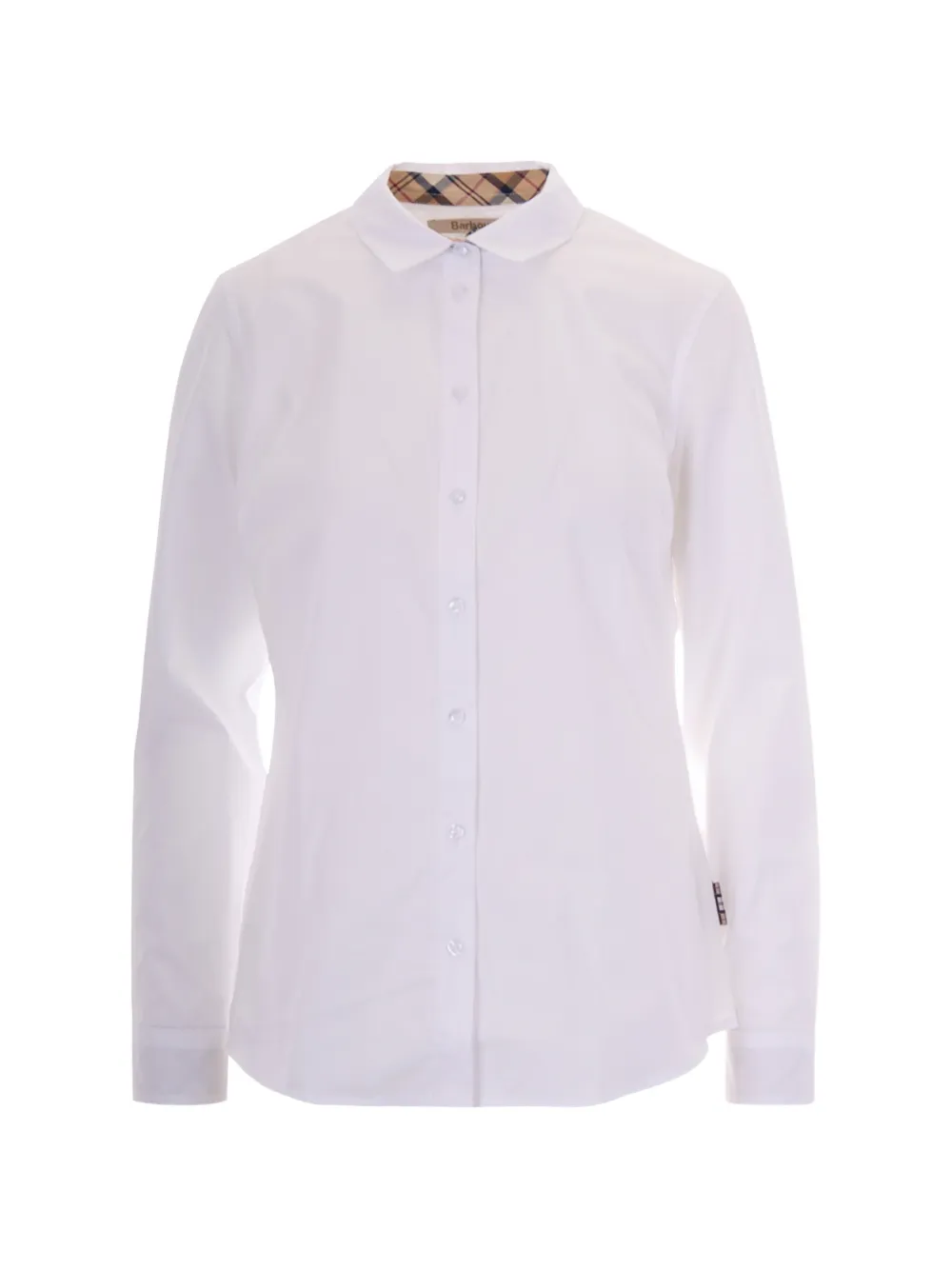 Barbour tartan collar shirt - Bianco