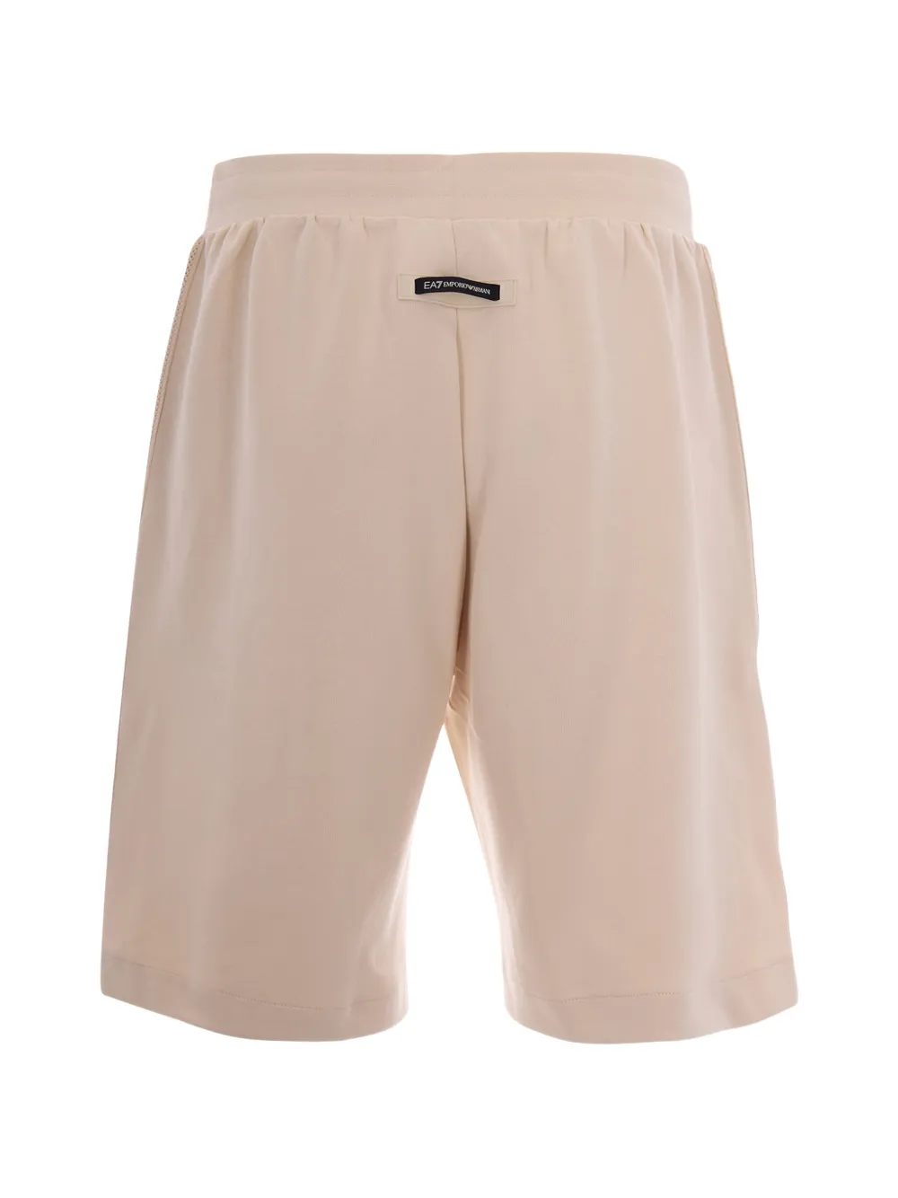 Ea7 Emporio Armani Shorts met mesh vlak Beige