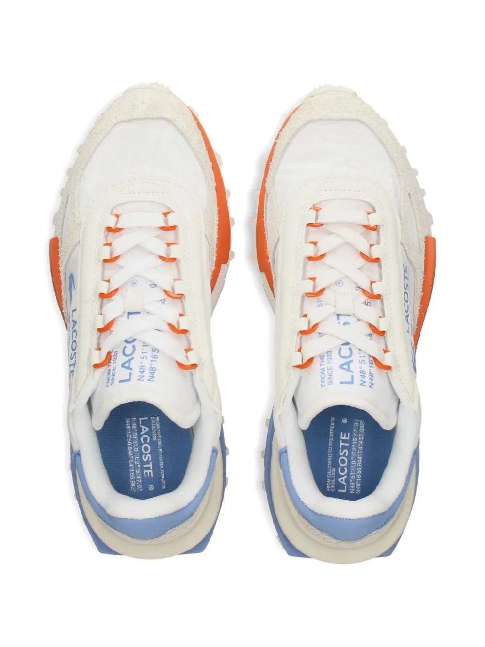 Lacoste Elite Active panelled lace-up sneakers Wit