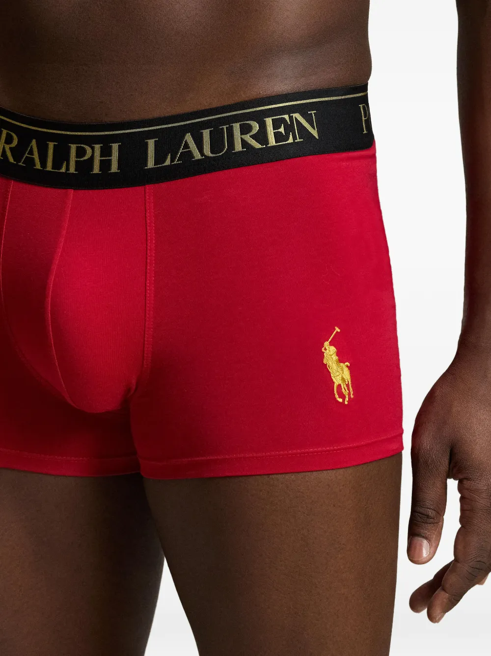 Polo Ralph Lauren Twee Polo Bear boxershorts met logoband Rood