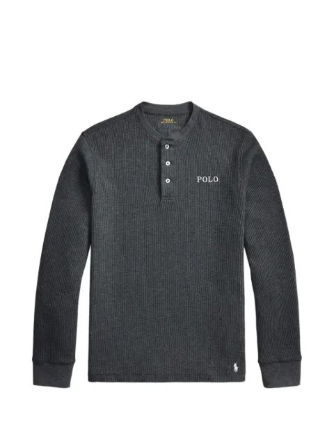 Polo Ralph Lauren top de pijama de tejido gofrado