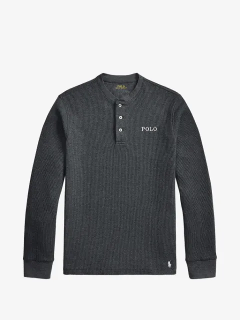 Polo Ralph Lauren waffle-knit pajama top
