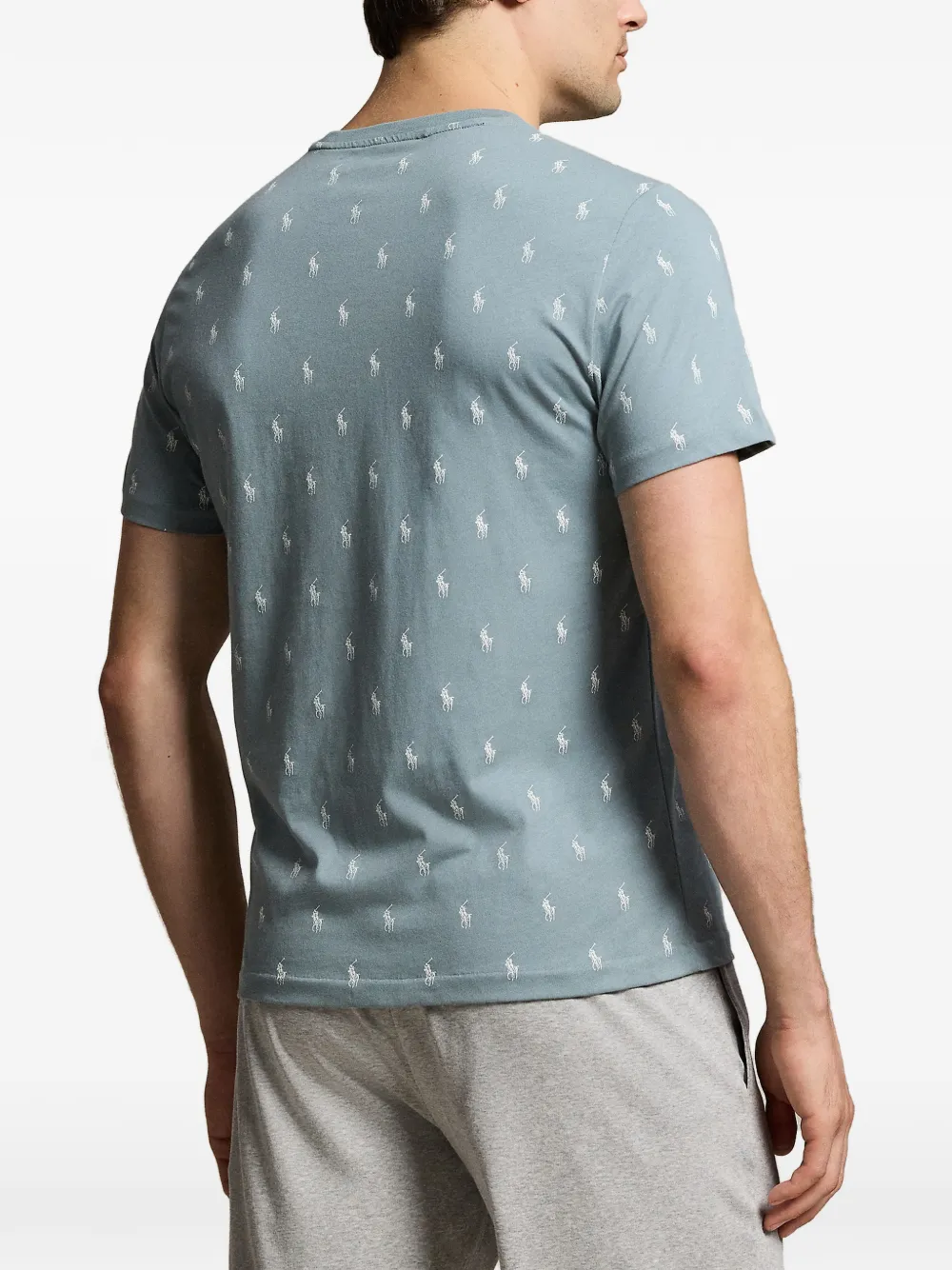 Polo Ralph Lauren Pony katoenen jersey pyjamashirt Blauw