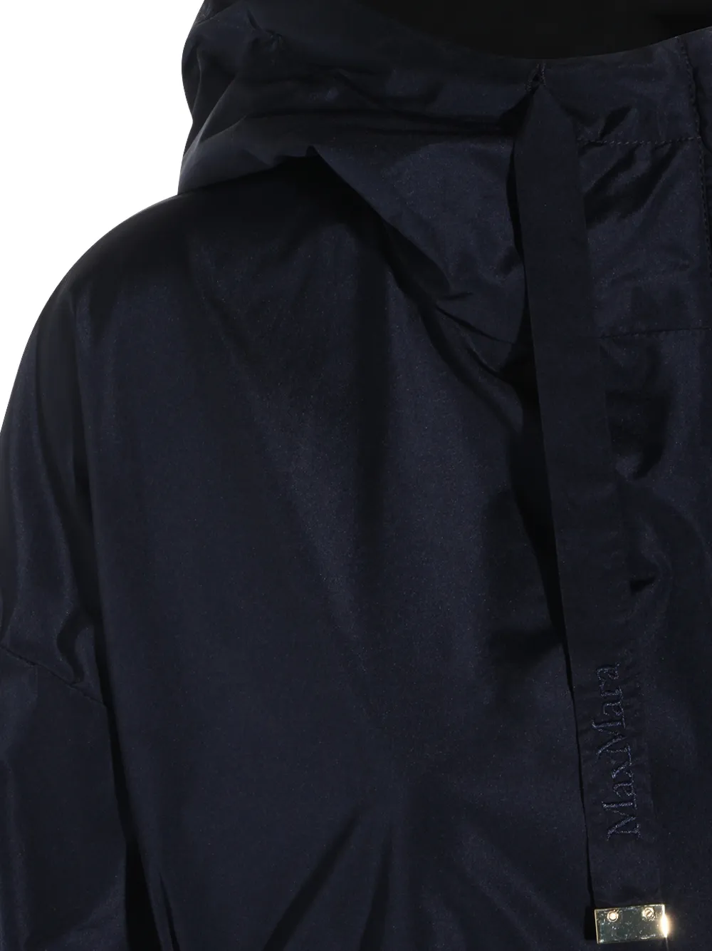  Max Mara Hooded Belted Jacket - Blue 