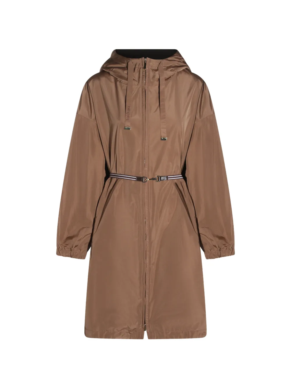 Max Mara hooded belted coat - Brown