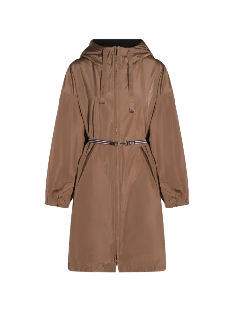 Max Mara abrigo con cinturón y capucha