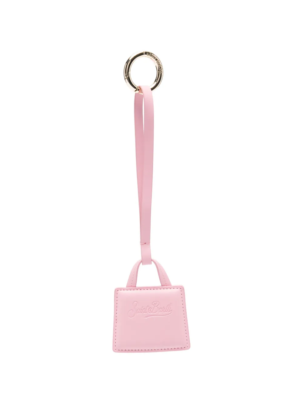MC2 Saint Barth Kids Bag logo-debossed bag charm - Rosa