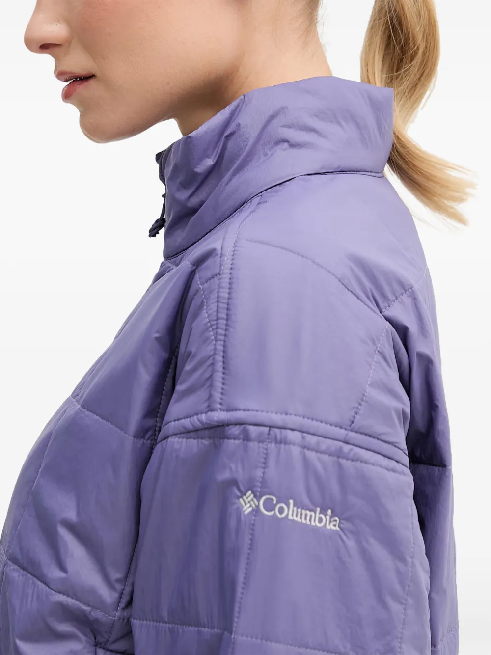 Columbia Sienna Hill gewatteerd jack met hoge hals Paars