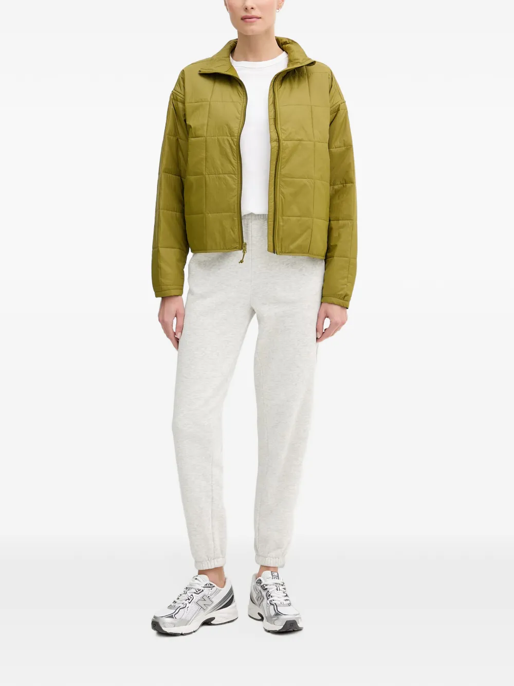 Columbia Sienna Hill gewatteerd jack met geborduurd logo Groen
