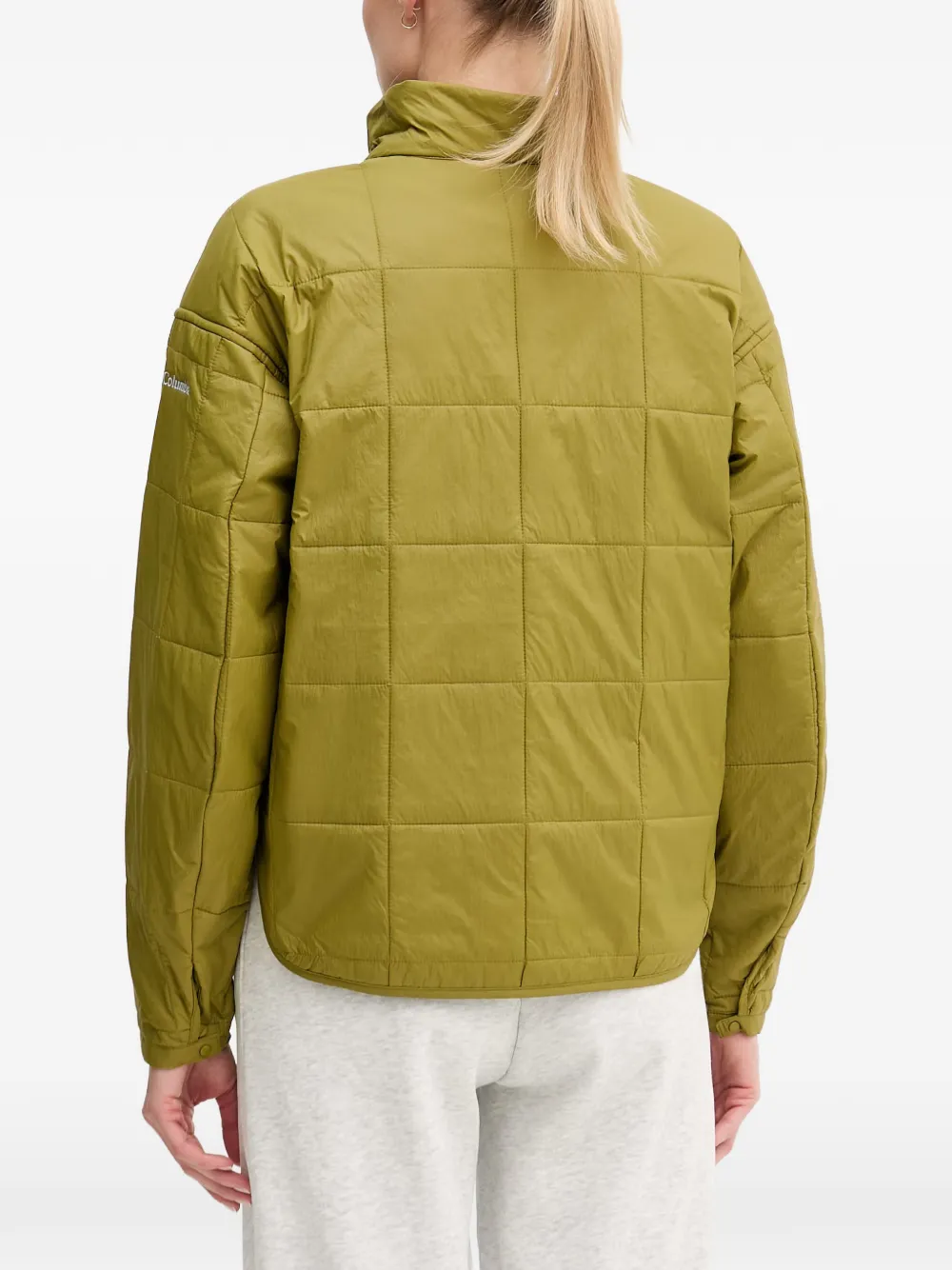 Columbia Sienna Hill gewatteerd jack met geborduurd logo Groen