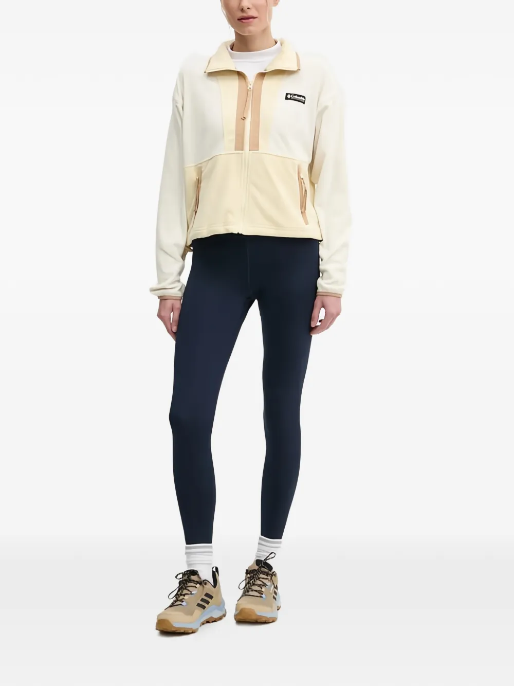 Columbia Top met rits Beige