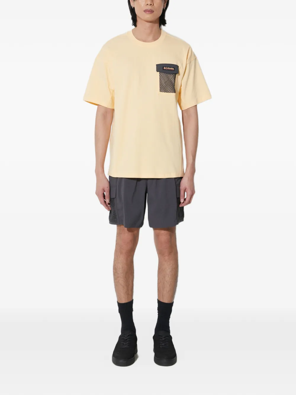 Columbia T-shirt met mesh zak Beige