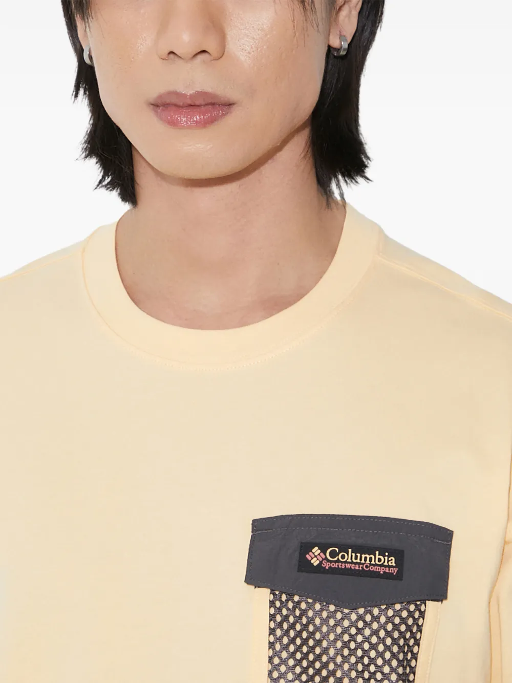Columbia T-shirt met mesh zak Beige