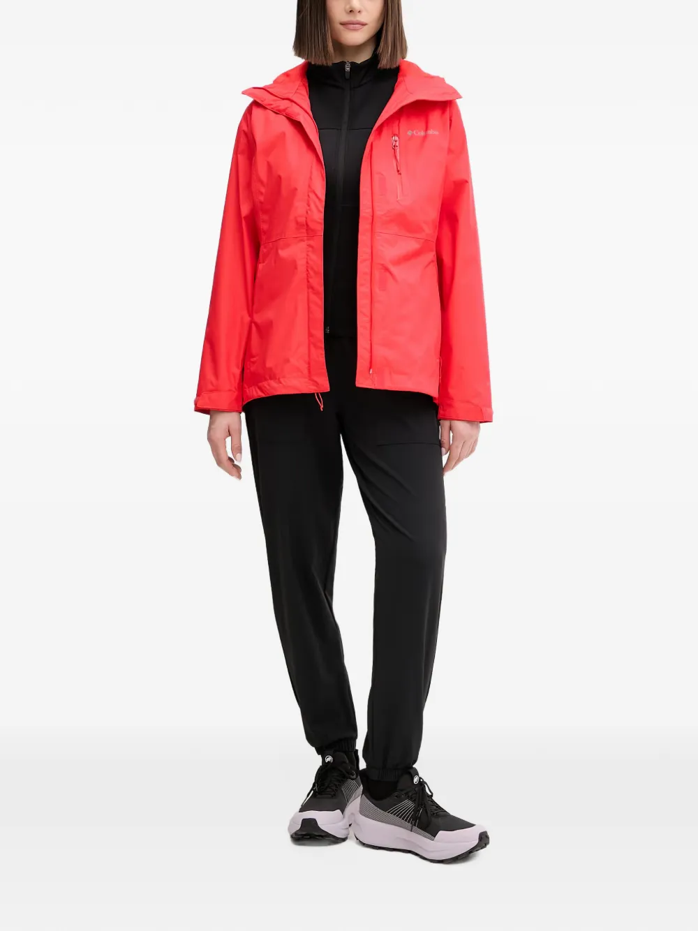 Columbia veste zippée à capuche - Rouge