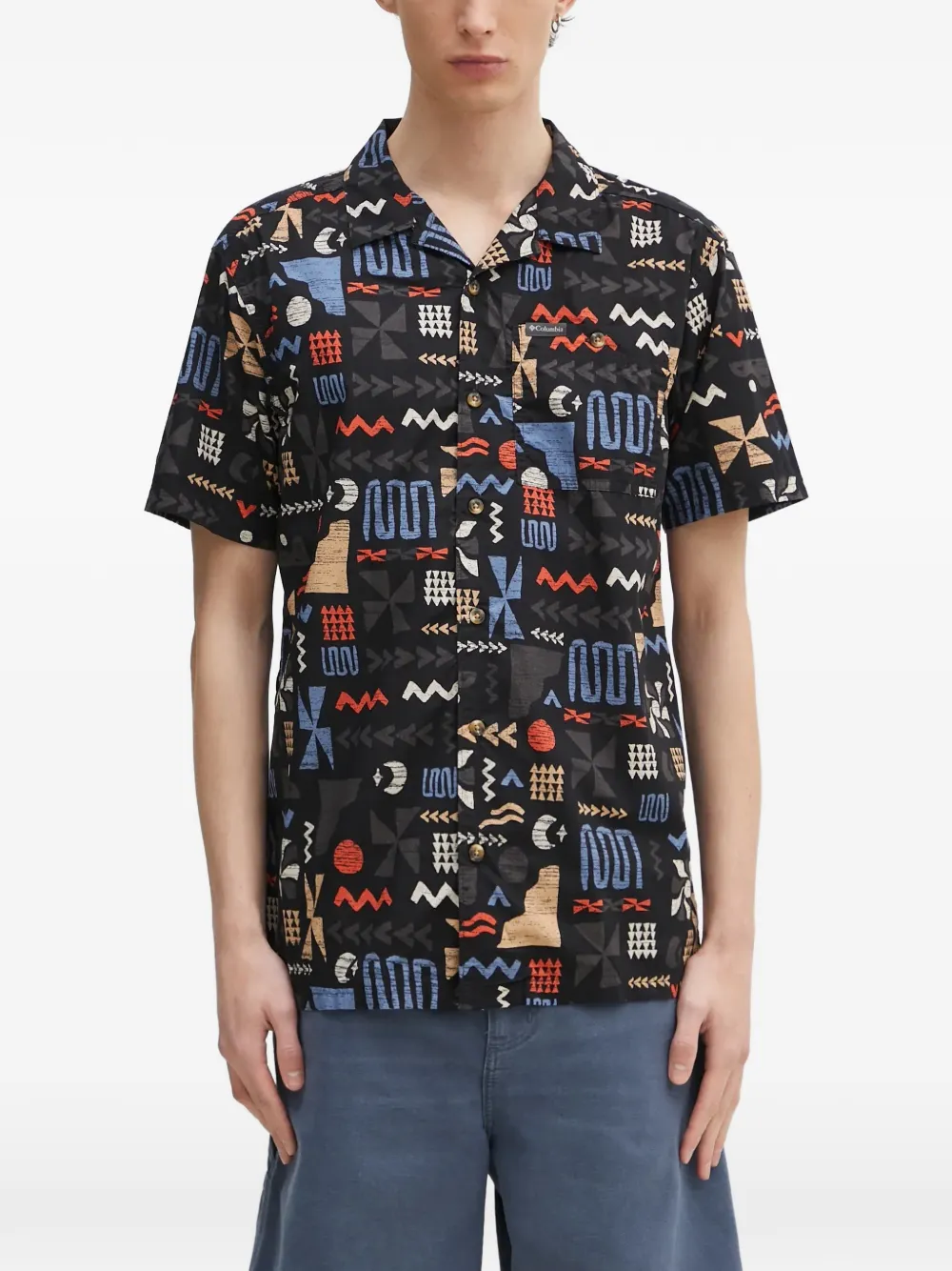 Columbia geometric-print shirt