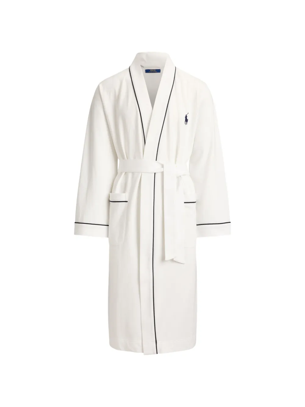 Polo Ralph Lauren Pony Piping Robe In White