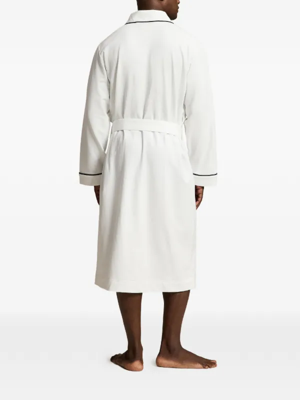Polo Ralph Lauren Pony Piping Robe | White | FARFETCH