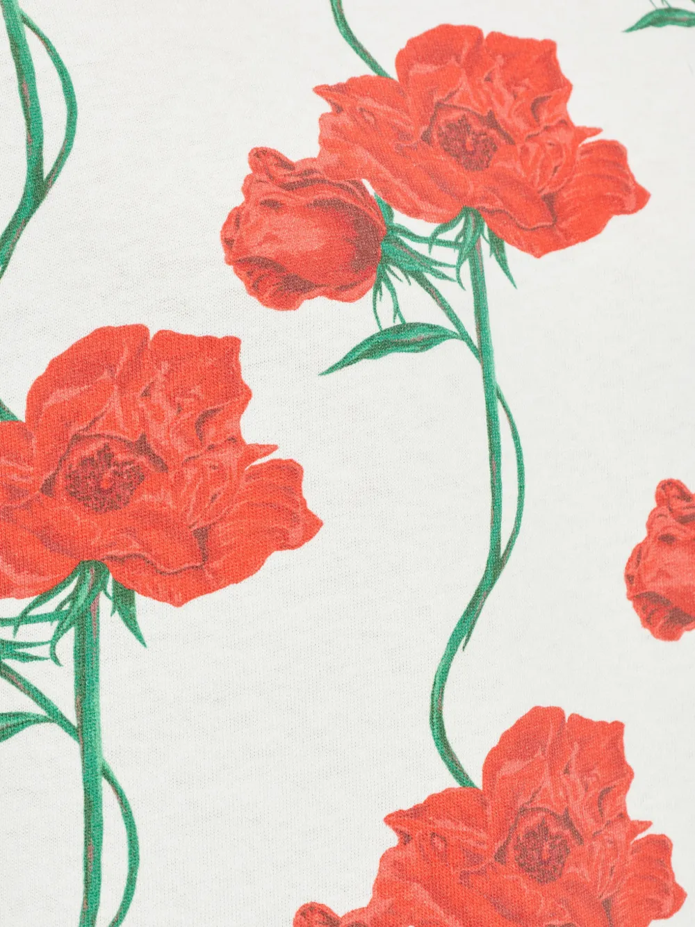 Kenzo T-shirt met bloemenprint Wit