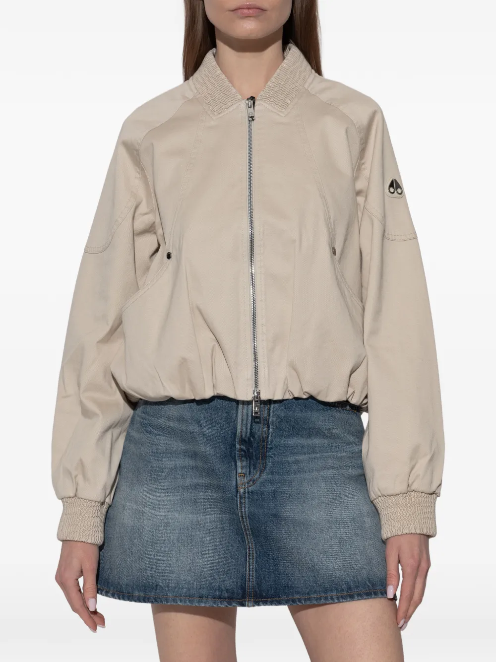  Moose Knuckles Zip-up Bomber Jacket - Neutrals 
