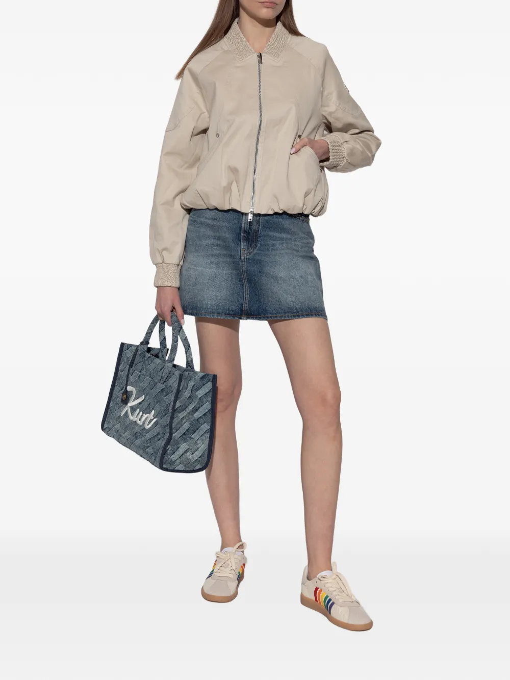  Moose Knuckles Zip-up Bomber Jacket - Neutrals 