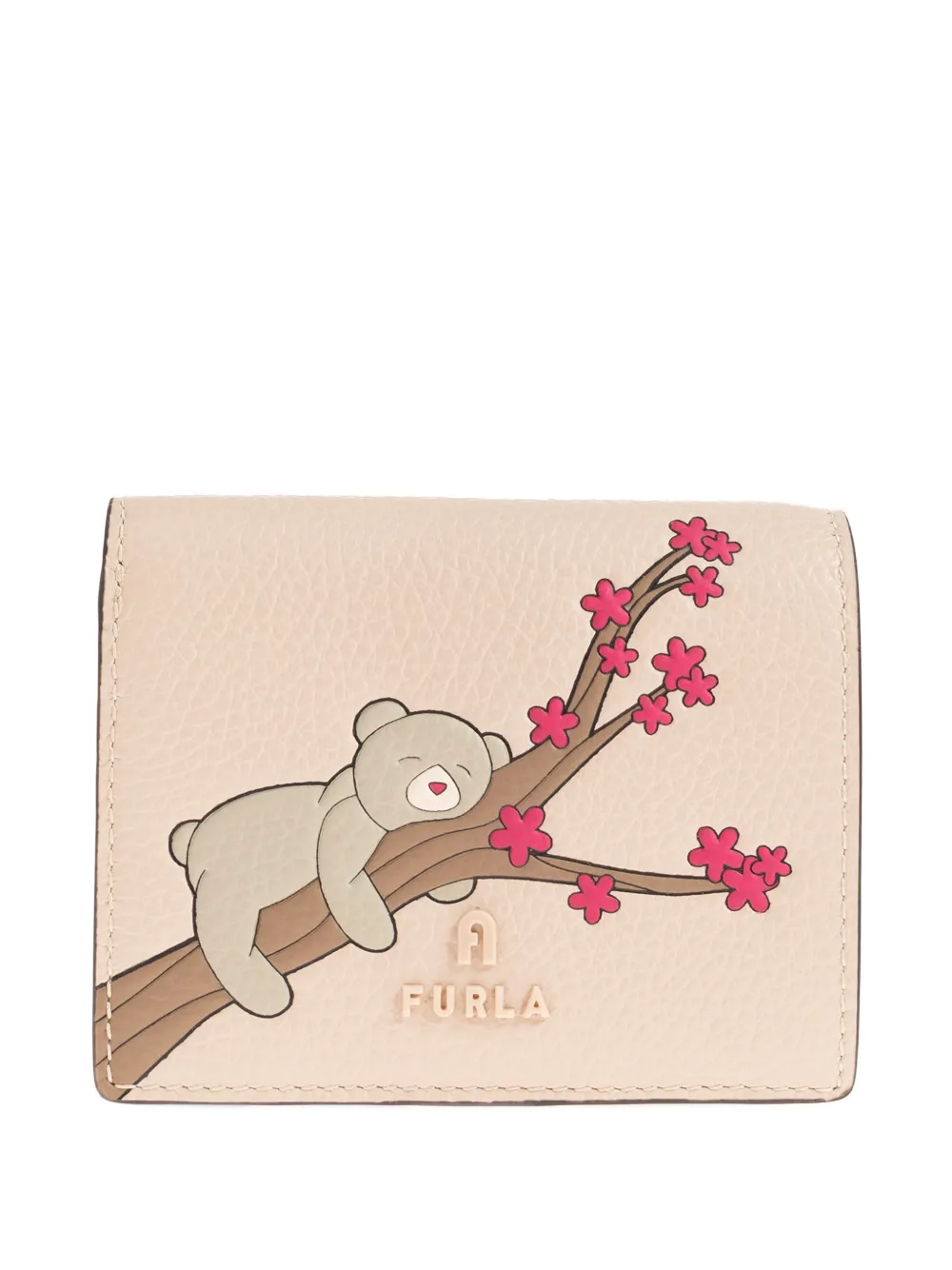 Furla bear-print wallet - Toni neutri
