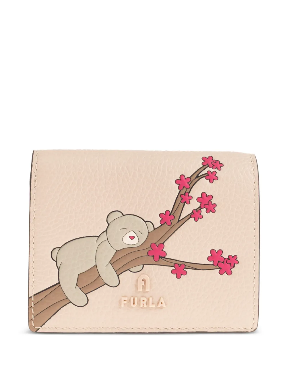 Furla bear-print wallet - Toni neutri
