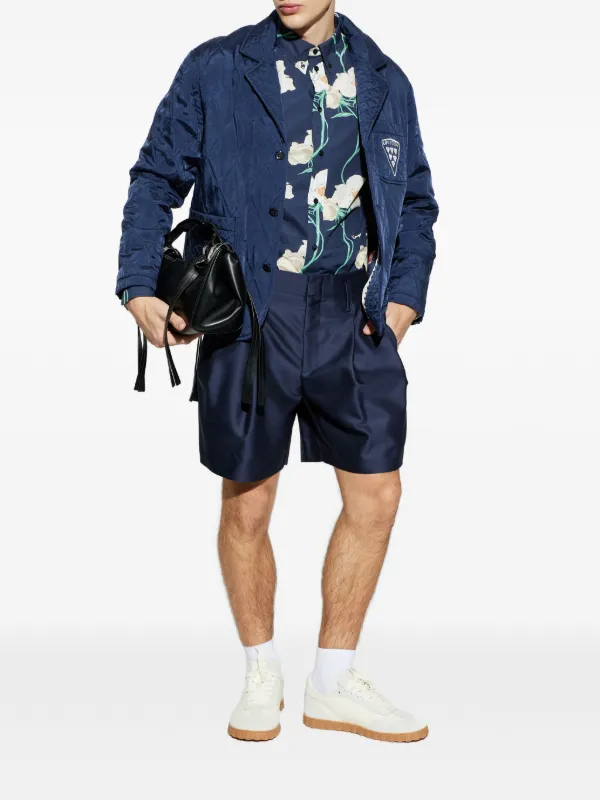 Kenzo Badges Quilted Workwear Jacket | Blue | FARFETCH ID