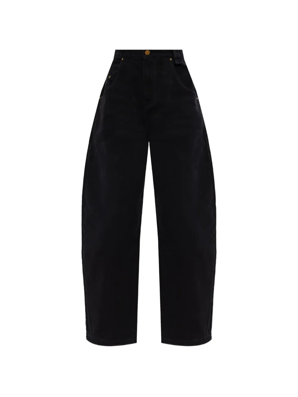 Willy Chavarria label denim trousers - Nero