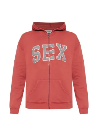 CARNE BOLLENTE Zipcode Desire Hoodie | Red | FARFETCH