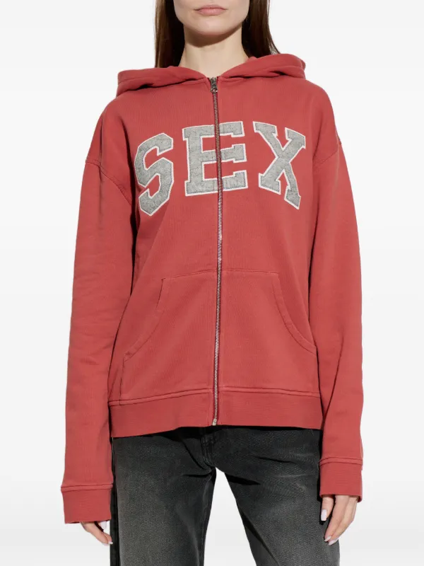 CARNE BOLLENTE Zipcode Desire Hoodie | Red | FARFETCH