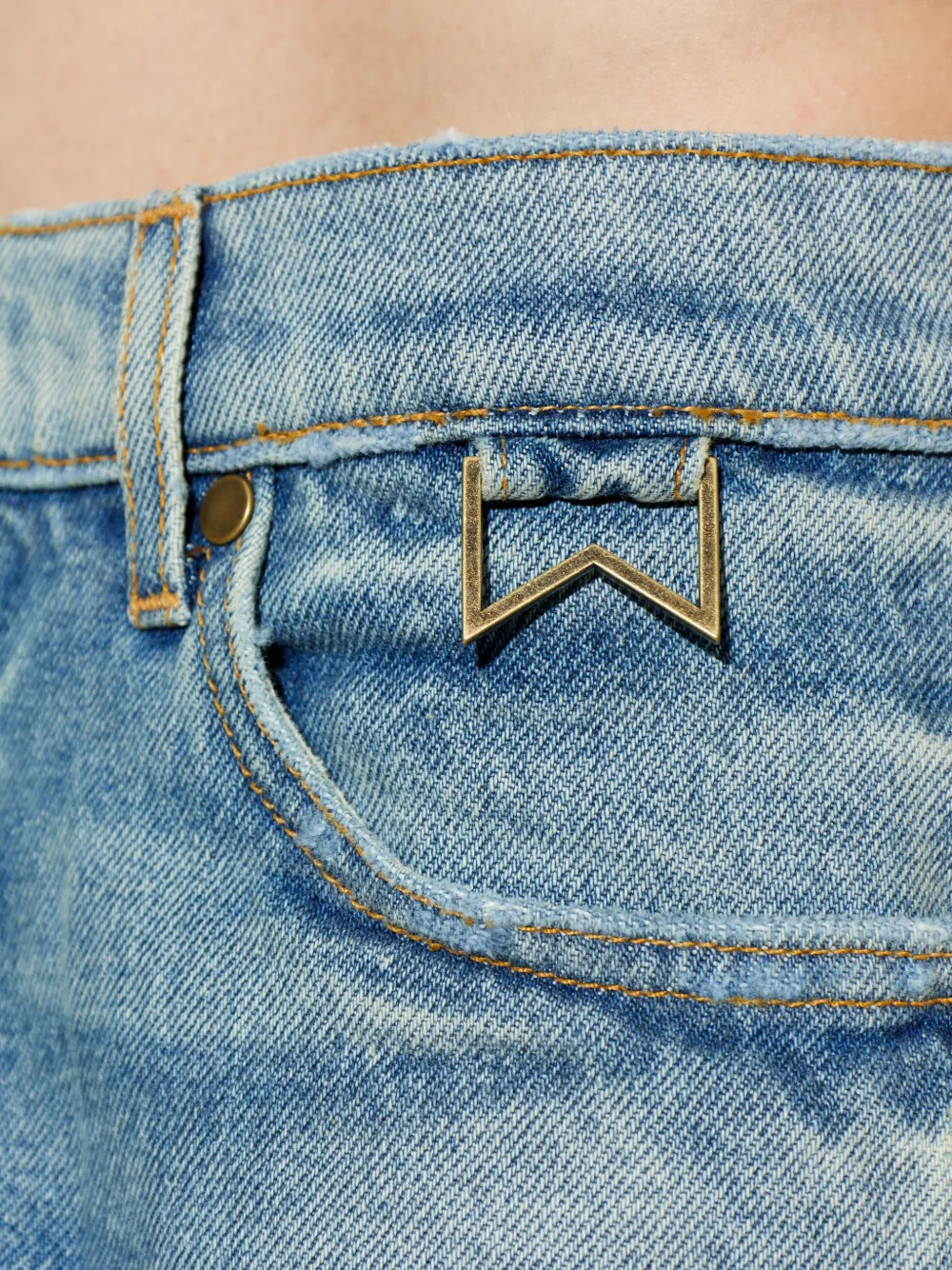 RHUDE Straight jeans Blauw