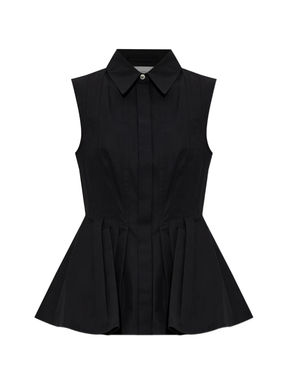 Sportmax Certosa pleated-detail shirt - Nero