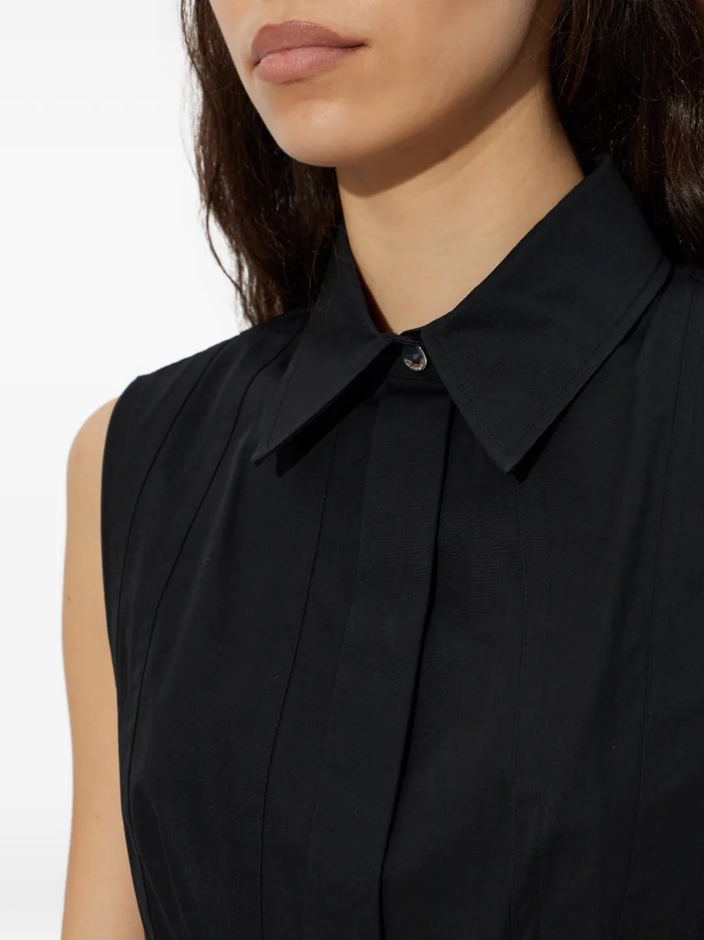 Sportmax Certosa blouse met geplooid detail Zwart