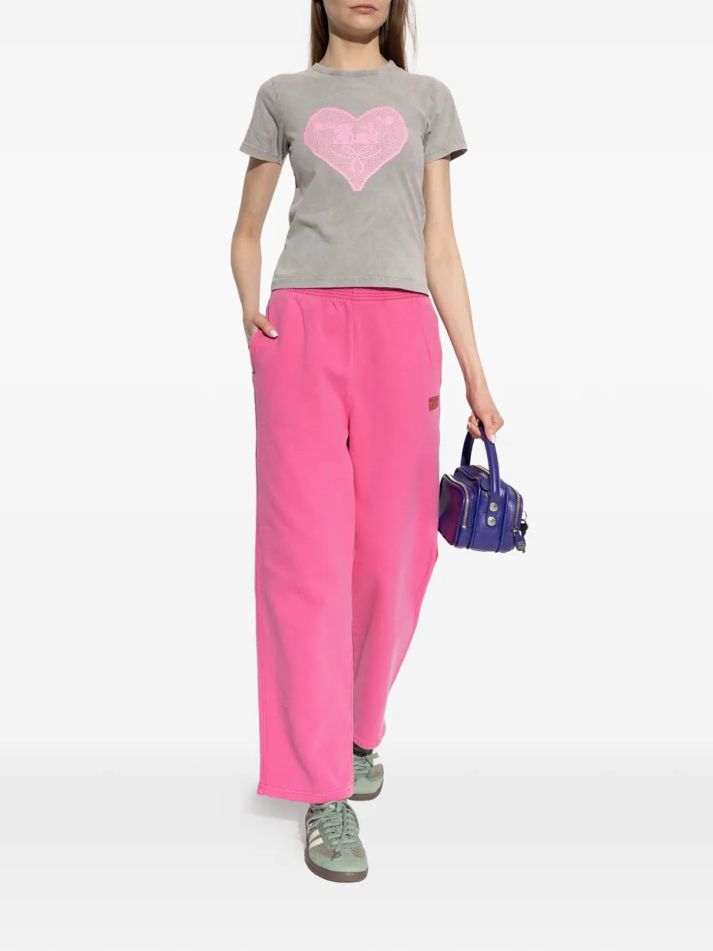  Carne Bollente Heart-print T-shirt - Grey 
