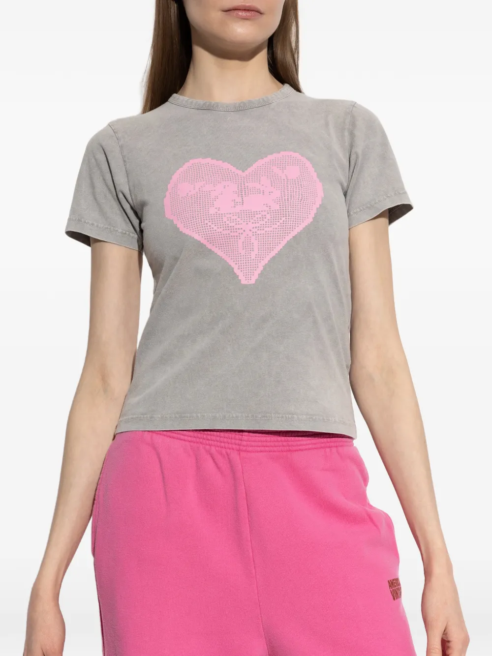  Carne Bollente Heart-print T-shirt - Grey 