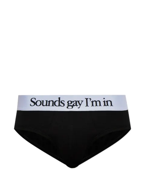 CARNE BOLLENTE printed-waistband briefs