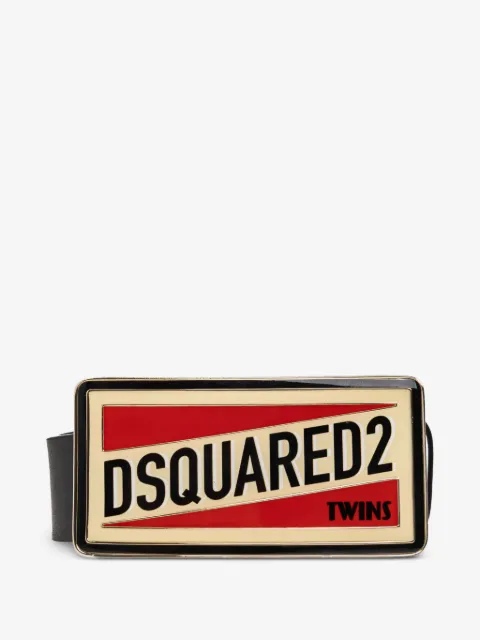 DSQUARED2 logo plaque belt
