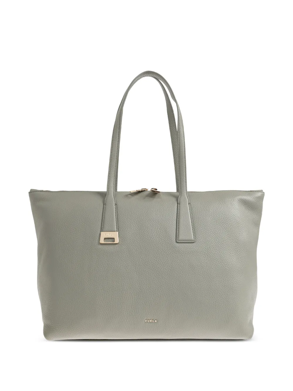 Furla large Olivia pebbled tote bag - Grigio